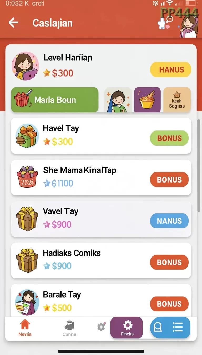 Cuplikan layar 380SLOT — aktivitas